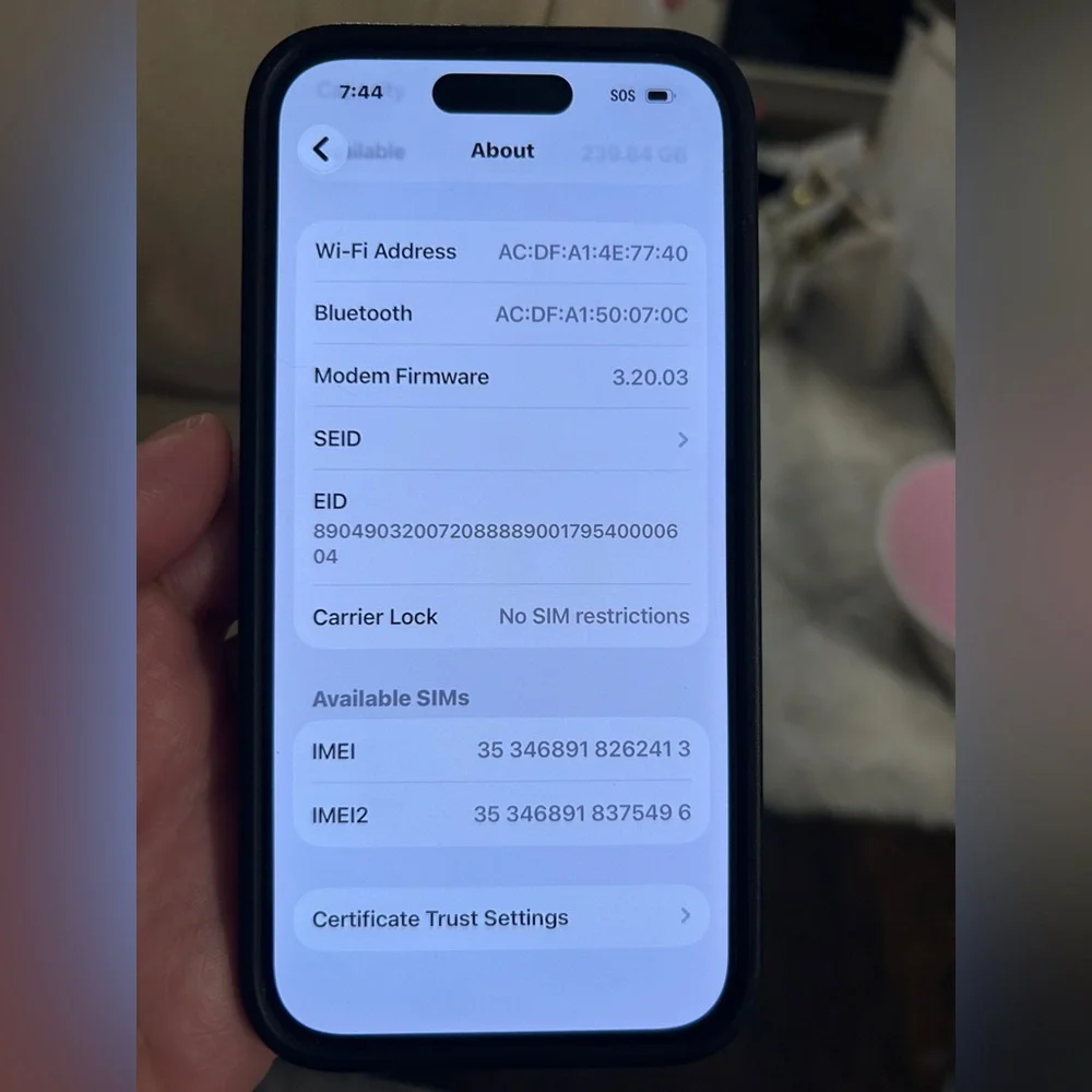 Like New iPhone 15 Pro 256GB